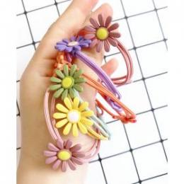 多色小雏菊皮筋    大号小雏菊彩色扎发皮筋 义乌一元店货源