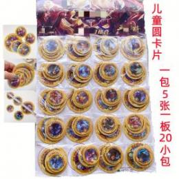 一元店儿童玩具 圆卡片  塑料圆卡牌玩具 战斗币  一元店玩具货源